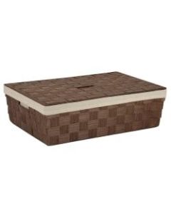 Honey-Can-Do Large Paper Rope Basket With Liner, Medium Size, Brown