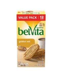 BELVITA Breakfast Biscuits Golden Oats, 12 Count, 3 Pack