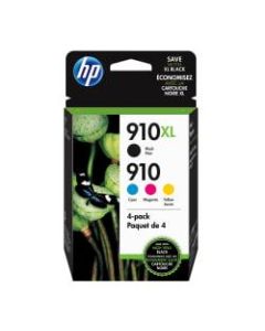 HP 910XL Black And 910 Tricolor Original Ink Cartridges Pack Of 2, 3JB41AN
