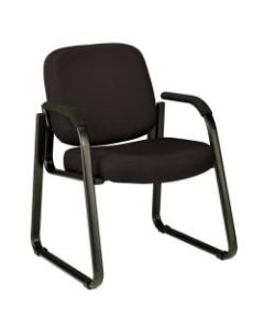 OFM Guest Chair With Fabric Seat And Back,  Black