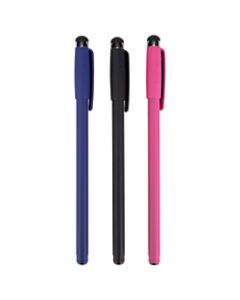 Targus Disposable Stylus And Pen, Assorted Colors, Pack Of 3