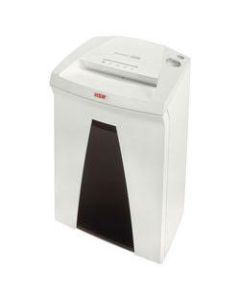 Securio By HSM B24S 24-Sheet Strip-Cut Shredder, 23-13/16inH x 15-1/2inW x 12-1/2inD, White