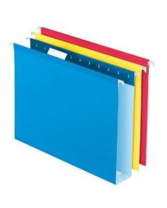 Office Depot Brand Box-Bottom Hanging File Folders, Letter Size (8-1/2in x 11in), 2in Expansion, Assorted Colors, Pack Of 12