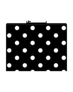 Barker Creek Tab File Folders, 8 1/2in x 11in, Letter Size, Black-And-White Dot, Pack Of 12
