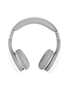 Ativa Kids On-Ear Wired Headphones With On-Cord Microphone, White/Gray