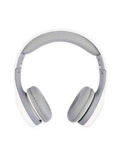 Ativa Kids On-Ear Wired Headphones With On-Cord Microphone, White/Gray