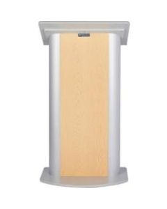 AmpliVox SN3110 - Flat Hardrock Maple Lectern - High Pressure Laminate (HPL) Rectangle Top - High Pressure Laminate (HPL) Base x 26.75in Table Top Width x 16.75in Table Top Depth - 49in Height x 26.75in Width x 16.75in Depth - Hard Rock Maple