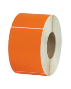 Office Depot Brand Colored Rectangle Thermal Transfer Labels, THL130RG, 4in x 6in, Orange, 1,000 Labels Per Roll, Pack Of 4 Rolls