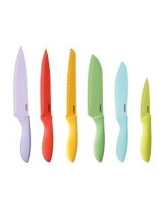 Cuisinart Ceramic-Coated 21-Piece Knife Set With Blade Guards, Multicolor