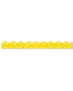 TREND Sparkle Terrific Trimmers, 2 1/4in x 39in, Yellow, Pack Of 12