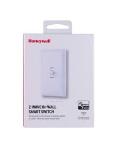 Honeywell Z-Wave Plus In-Wall Smart Toggle Switch, White, 39354