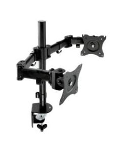 3M MM200B Dual Monitor Mount, 24inH x 33inW x 5inD, Black