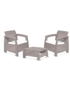 Inval MQ FERRARA 3-Piece Stay Furniture Set, Taupe/Tan