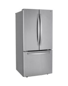LG LRFCS2503S Refrigerator/Freezer - 25.10 ft³ - 2x Freezer Drawer(s) - 16.90 ft³ Net Refrigerator Capacity - 8.30 ft³ Net Freezer Capacity - 608 kWh per Year - Stainless Steel - Tempered Glass Shelf - LED Light