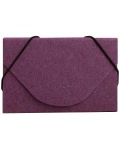 JAM Paper Business Card Case With Elastic Closure, Purple