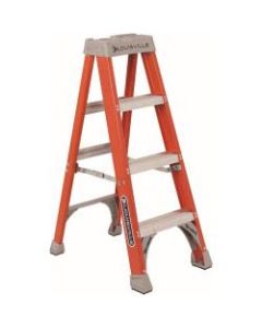 FS1500 Series Fiberglass Step Ladder, 4 ft x 18-7/8 in, 300 lb Capacity