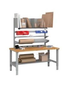 Tennsco Cantilever Packing Table, 83-7/16inH x 72inW x 36inD, Oak
