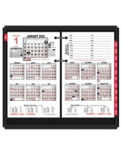 AT-A-GLANCE Daily Loose-Leaf Desk Calendar Refill, 4-1/2in x 8in, January 2022 to December 2022