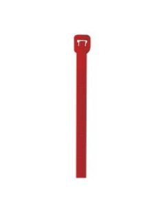 Office Depot Brand Colored Cable Ties, 40 Lb, 8in, Red, Case Of 1,000 Ties