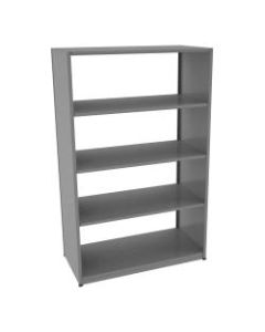 Tennsco Capstone Steel Adjustable Shelving Unit, 5 Shelves, 76inH x 48inW x 24inD, Medium Gray
