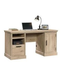 Sauder Aspen Post 59inW Computer Desk, Prime Oak
