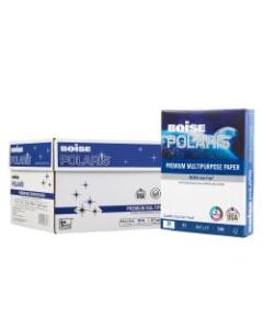 Boise POLARIS Premium Multi-Use Paper, Letter Size (8 1/2in x 11in), 97 (U.S.) Brightness, 20 Lb, FSC Certified, Ream Of 500 Sheets, Case Of 10 Reams, Pallet Of 40 Cartons
