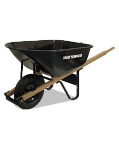 Jackson Steel Medium Duty Wheelbarrows, 6 cu ft, Smooth, Oilube Bearing, Black