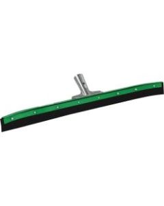 Unger AquaDozer 36in Heavy Duty Curved Floor Squeegee - 36in Rubber Blade - Heavy Duty, Durable - Black, Green