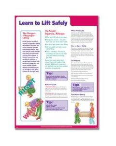 ComplyRight Learning To Lift Safely Poster, English, 18in x 24in