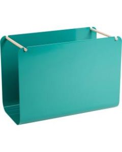 U Brands Metal Hanging File Organizer, Desktop Accessory, Arc Collection, Green (3542A02-04) - 6.7in Height x 10in Width14in Length - Desktop - Green - Metal - 1Each