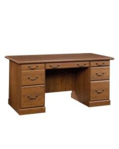 Sauder Orchard Hills Executive Desk, Milled Cherry