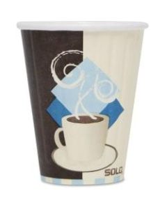 Solo Traveler Insulated Paper Hot Cups - 8 fl oz - 1000 / Carton - Paper - Hot Drink, Coffee, Beverage
