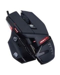 Mad Catz The Authentic R.A.T. 4+ - Mouse - optical - 8 buttons - wired - USB - black