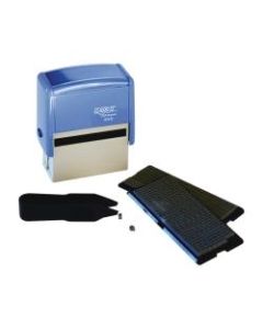 Self-inking Stamp Kit, DIY, Tweezers,2 Sets Type, BK Ink Pad