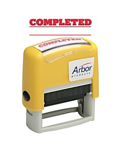SKILCRAFT Pre-Inked Message Stamp, "COMPLETED", Red Ink
