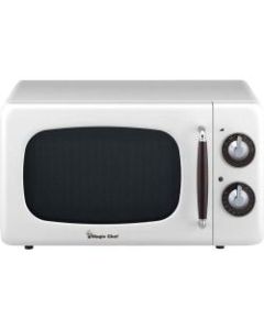 Magic Chef MCD770CW .7 Cubic -ft 700-Watt Retro Microwave (White) - Single - 5.24 gal Capacity - Microwave - 7 Power Levels - 700 W Microwave Power - Metal, Plastic, Glass - Countertop - White