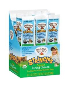 Organic Valley String Cheese, 1 Oz, Pack Of 24 Sticks