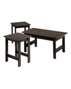 Sauder Beginnings 3-Piece Coffee Table Set, Cherry