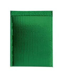 Office Depot Brand Glamour Bubble Mailers, 17-1/2inH x 13inW x 3/16inD, Green, Case Of 100 Mailers