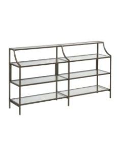 Sauder International Lux Console Table, 32-11/16inH x 59-3/8inW x 13-3/16inD, Bronze