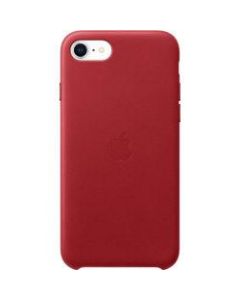 Apple iPhone SE Leather Case - (PRODUCT)RED - For Apple iPhone SE 2, iPhone 8, iPhone 7 Smartphone - Red - Soft-touch - Scratch Resistant, Drop Resistant - Leather