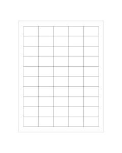 Office Depot Brand Glossy Rectangle Laser Labels, LL212, 1in x 1-1/2in, White, Pack Of 5,000 Labels