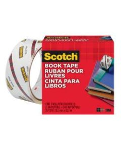 Scotch 845 Book Tape, 1-1/2in x 540in, Clear