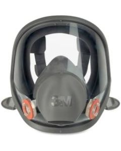 3M 6900 Full Facepiece Reusable Respirator - Lightweight, Comfortable, Reusable, Lens, Durable, Exhalation Valve - Particulate, Gases, Vapor, Debris Protection - Silicone Face Seal, Thermoplastic Elastomer (TPE) - Black, Gray - 1 Each