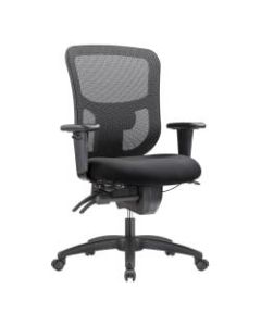 WorkPro 9500XL Series Ergonomic Mesh/Premium Fabric Mid-Back Big & Tall Chair, Black/Black