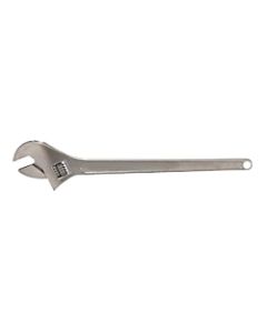 Chrome Adjustable Wrenches, 24 in Long, 2 7/16 in Opening, Chrome