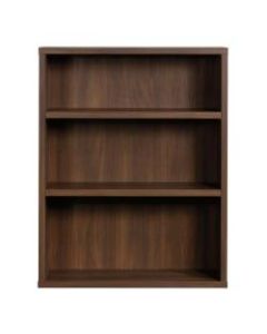 Sauder Optimum Bookcase, 45inH, 3 Shelves, Spiced Mahogany
