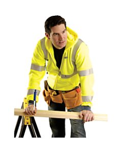 OccuNomix High-Visibility Sweatshirt Jacket, XX-Large, Yellow
