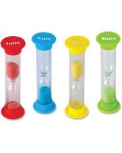 Teacher Created Resources Small Sand Timers Set - Skill Learning: Timing - 4 Pieces - 4 / Pack