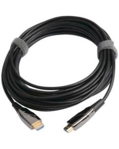 Tripp Lite High-Speed HDMI Cable HDMI 2.0 Fiber AOC 4K @60Hz Black M/M 10M - First End: 1 x HDMI Male Digital Audio/Video - Second End: 1 x HDMI Male Digital Audio/Video - 2.25 GB/s - Supports up to 3840 x 2160 - Black